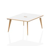 dynamic Computer Desk Oslo OS2P12WHT White 1200 mm x 1600 mm x 730 mm