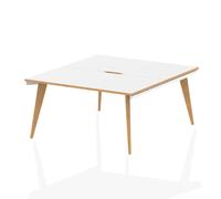 dynamic Computer Desk Oslo OS2P14WHT White 1400 mm x 1600 mm x 730 mm