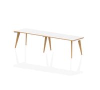 dynamic Computer Desk Oslo OSR212WHT White 2400 mm x 800 mm x 730 mm