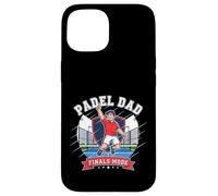 Dynamic Padel Dad Finals Mindset Champion Illustration Case for iPhone 15