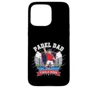 Dynamic Padel Dad Finals Mindset Champion Illustration Case for iPhone 15 Pro Max