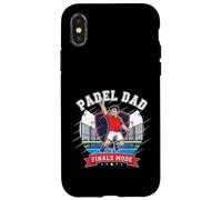 Dynamic Padel Dad Finals Mindset Champion Illustration Case for iPhone X/XS