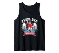 Dynamic Padel Dad Finals Mindset Champion Illustration Tank Top