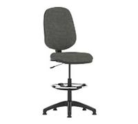 Dynamic Permanent Contact Backrest Task Operator Chair Without Arms Eclipse I Charcoal Seat Without Headrest High Back