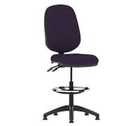 Dynamic Permanent Contact Backrest Task Operator Chair Without Arms Eclipse II Tansy purple Seat Without Headrest High Back
