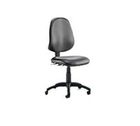 Dynamic Permanent Contact Backrest Task Operator Chair Without Arms Eclipse Plus Black Seat Without Headrest High Back
