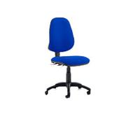 Dynamic Permanent Contact Backrest Task Operator Chair Without Arms Eclipse Plus Blue Seat Without Headrest High Back