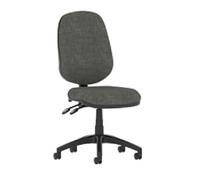 Dynamic Permanent Contact Backrest Task Operator Chair Without Arms Eclipse Plus III Charcoal Seat High Back