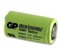 Dynamic Power GP BATTERIES - GP300SCH1A1P - BATTERY, NI-MH +TAGS SUB-C 1.2V, 2200MAH - Pack of 1