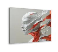 Dynamic Red Texture Poster Canvas Poster Bedroom Decor Landscape Office Room Decor Gift 20x30inch(50x75cm)