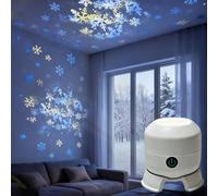 Dynamic Rotating Led Projector Light, 360° Rotating Ocean Night Light Projector, Dimmable Kids Projector For Bedroom Meditation, Relaxation, Bathroom, ,Snowflake