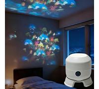 Dynamic Rotating Led Projector Light, Snowflake Projection Light with Dual Fixed Positions, for Bedroom Meditation, Relaxation, Bathroom, Gifts for Children and Adults Snowflake