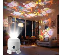 Dynamic Rotating LED Projector Light with 360° Ocean Wave Effect，Christmas