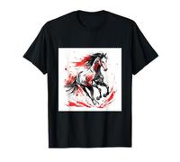 Dynamic Running Horse Abstract Art T-Shirt
