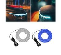 Dynamic Scan Start Up Hoodbeam Kit 2pcs,Car Hood Led Strip Lights Turn Signal (white+blue)