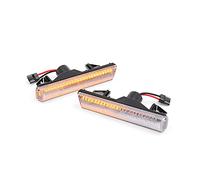 Dynamic/Sequential Turn signal light Side Indicator LED side repeater light Side Marker light Amber flowing Light Clear lens compatible with BMW 3 Series E46 M3 7 Series E38