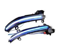 Dynamic Side Indicator For BMW 1 2 F20 F21 F22 F23 2012-2017 LED Dynamic Turn Signal Light Flowing Water Blinker Flashing Light(Blue and yellow)