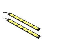 Dynamic Side Indicator Universal 12V Daytime Running Light Waterproof Day Time Lights Car DRL Driving Lamp Car Turn Signal Lights Replacement Parts (Color : 1)(6)