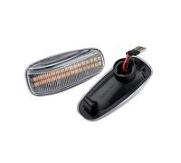 Dynamic Side Light Dynamic Flowing Turn Signal Light Side Marker Blinker Light Compatible With Benz For Vaneo W414 2002 2003 2004 2005 OEM 2028201521(White)