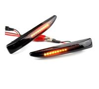 Dynamic Side Light Dynamic Scroll Turn Signal Light Rear Mirror Indicator Sequential Compatible With BMW For 7 Series E65 2001-2008 OEM 63137164758(Black)