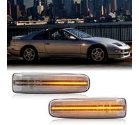 Dynamic Side Marker indicator Lights Compatible With Fairlady Z N-issan 300ZX(US) Z32 1990-1996, JDM N-issan 300ZX(JP) Z32 1990-2000 Amber LED Flasher Turn Signal Blinker Repeater