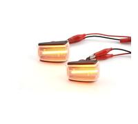 Dynamic Side Turn Signal Fender Marker Sequential Turn Signal Compatible with Vo-lvo C70 V40 V70 S40 V90 S70 S90 240 740 940 960 260-Crystal White