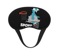 Dynamic Silhouette of A Slam Dunk Premium Eye Mask â€“ Soft Satin Sleep Mask with Full-Print Front Design, 100% Polyester Shade Eye Cover for Travel, Meditation, Yoga & Night Rest