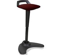 dynamic Sit-Stand Stool with Adjustable Seat Spry Ginseng Chilli, Black