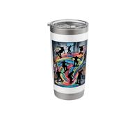 Dynamic Skateboard Symphony Inspired Chalk Art Stainless Steel Insulated Tumbler