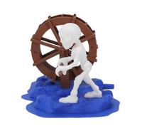 Dynamic Skeleton Bubbler for Fish Tank Decoration Air Driven Aquarium Ornament Unique Fun Design 3D Printed PLA Material 1 Unit