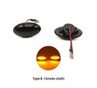 (Dynamic Smoke2) 2pcs For Mini Cooper R50 R53 2002-2006 Dynamic Led Turn Signal Side Marker Light For Mini Cooper R52 2004-2008 Led Side Lamp