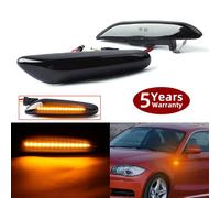 (Dynamic Smoked B) 2pcs Led Dynamic Side Marker Turn Signal Light Super Bright Sequential Blinker Light For Bmw E90 E91 E92 E93 E60 E87 E82 E81 E84