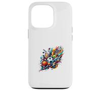 Dynamic Sports-Themed Design with Various Elements - S35 Case for iPhone 13 Pro