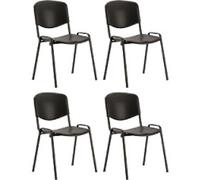 Dynamic Stacking Chair Iso Black Pack of 4