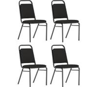 Dynamic Stacking Visitor Chair Black Pack of 4