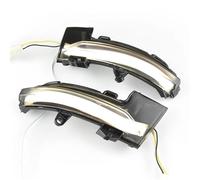 Dynamic Turn Signal For VW For T-corss For T-Roc 2018 2019 2020 Dynamic LED Turn Signal Blinker Mirror Flasher Light Mirror Indicators Light (Color : White and yellow)