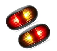 Dynamic Turn Signal Light 12V 24V Truck Trailer LED Dual Side Marker Light Red Amber Clearance Lamps RV Lorry Van Bus Boat E4 External Signal Lights Car Turn Signal Light