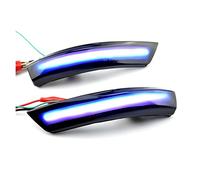 Dynamic Turn Signal Light Side Rearview Mirror Indicator Blinker Lamp for for Focus 2 3 Mk2 Mk3 for Mondeo Mk4 Flashing(Blue-yellow)
