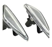 Dynamic Turn Signal Lights Dynamic Turn Signal Light Lamp Side Mirror Sequential Blinker Compatible With Nissan For Lafesta For Highway For Star 2011-2017(White)