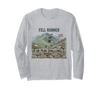 Dynamic UK British Fell Runner Peak Challenge UK Mountain Long Sleeve T-Shirt
