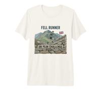 Dynamic UK British Fell Runner Peak Challenge UK Mountain Premium T-Shirt