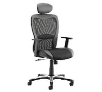 dynamic Victor Executive Chair Basic Tilt Mesh Fabric Height-Adjustable Armrest Black 110 kg Victor II 640 x 580 x 1,150 mm