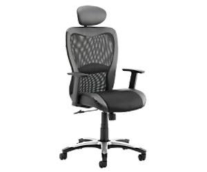 dynamic Victor Executive Chair Basic Tilt Mesh Fabric Height-Adjustable Armrest Black 110 kg Victor II 640 x 580 x 1,150 mm