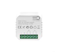 Dynamic WiFi Smart Energy Meter With Power Clamp Bidirectional Channel Monitor For Real Time Power Measurement Current Voltage Frequency Power Factor Home Energy Control White(1 Way)