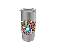 Dynamic World Culture Design with Diverse Cultural - S34 Stainless Steel Insulated Tumbler