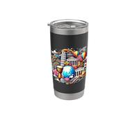 Dynamic World Culture Design with Diverse Cultural - S34 Stainless Steel Insulated Tumbler