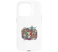 Dynamic World Culture Design with Iconic Symbols - S34 Case for iPhone 15 Pro