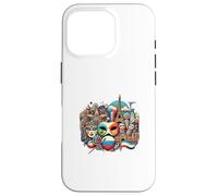 Dynamic World Culture Design with Iconic Symbols - S34 Case for iPhone 16 Pro