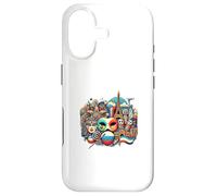 Dynamic World Culture Design with Iconic Symbols - S34 Case for iPhone 17