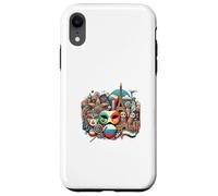 Dynamic World Culture Design with Iconic Symbols - S34 Case for iPhone XR